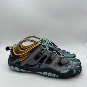 Vibram FiveFingers TrekSport LS Women 40 Trail Running Shoes Teal Grey 13W4304